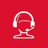 Customer Support Icon Red